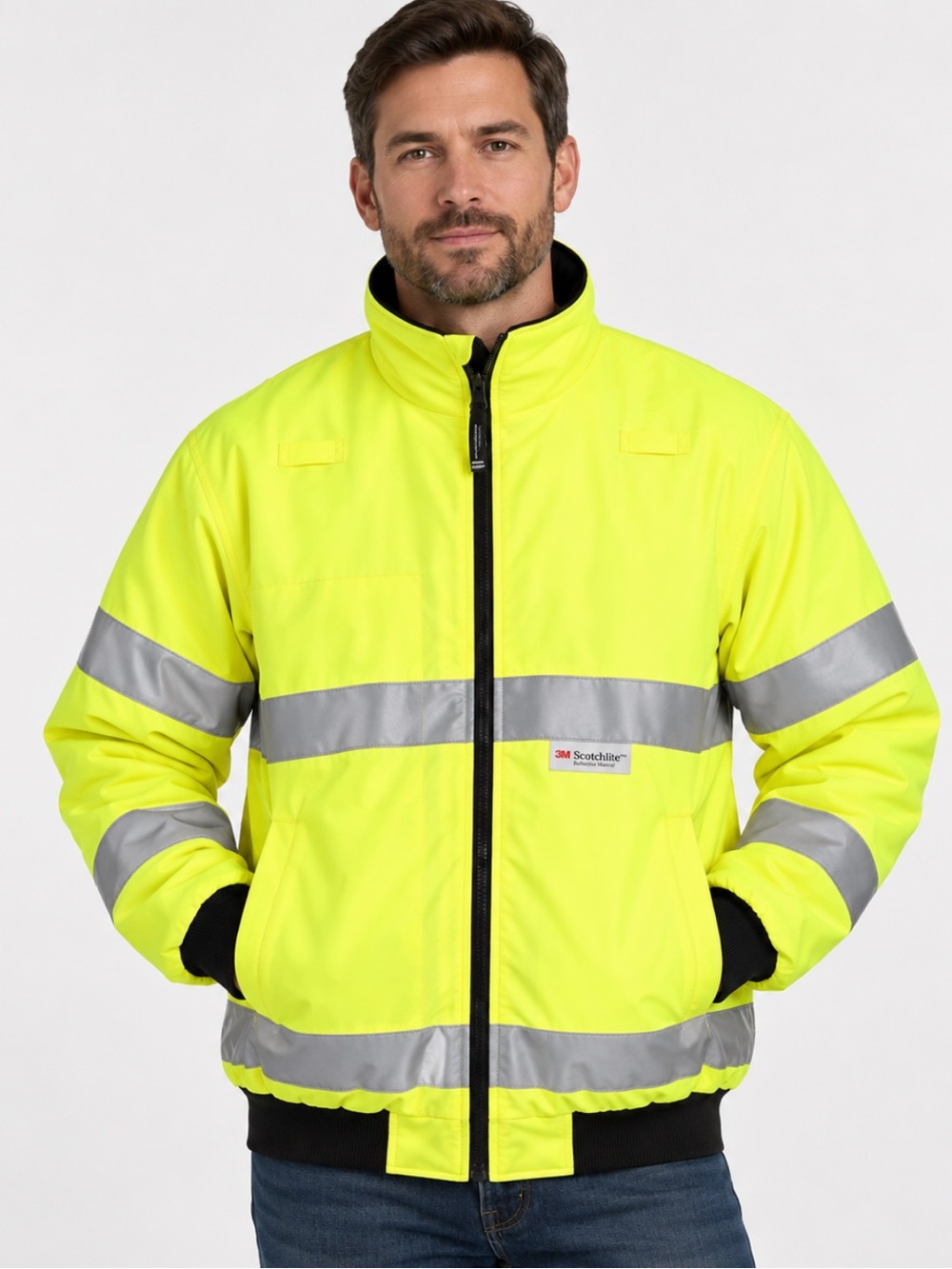 Charles River Signal Class 3 Hi Vis Safety Jacket Lime M Reflective